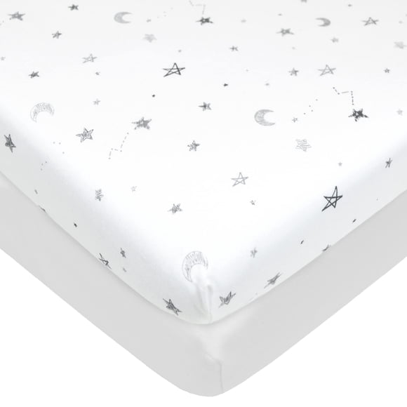 Sábana Ajustable American Baby Company Paquete de 2 100% Algodón 99x69 cm