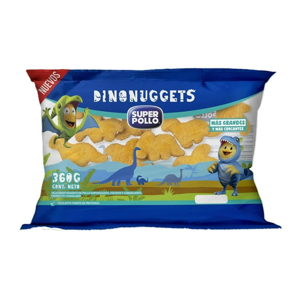 Nuggets Dino Bolsa, 360 g