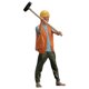 thumbnail image 5 of Impreso En 3D 1: 32 Trabajadores De Mano De Obra Accesorios De Resina En Miniatura Forma Realista Estilo C, 5 of 5