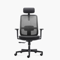Form Office - Silla Oficina Ejecutiva Lotto Con Cabecero Negro