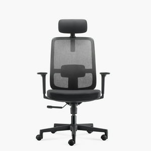 Form Office - Silla Oficina Ejecutiva Lotto Con Cabecero Negro