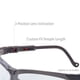 thumbnail image 3 of Lentes de seguridad Uvex Genesis con antiempañante, marco negro, 3 of 7