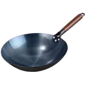 Bothyi - Sartén Wok Ollas Para Hervir Mango De Madera Utensilios De Cocina Saltear Sartenes Universales Wok Antiadherente 38 Cm