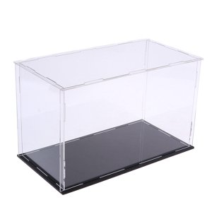 Magideal - Caja De Exhibición Portátil, Modelo De Caja De Exhibición, Protección A Prueba De Polvo, Organización De Almacenamiento De Exhibición , 34X15X27Cm