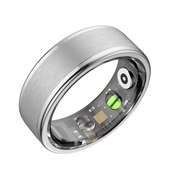 Anillo Inteligente Osawalla Talla 7 Plata Rastreador de Sueño y Fitness