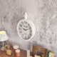 thumbnail image 5 of Reloj de pared Mterry, retro, ovalado, diseño antiguo, 28,4 x 17 cm, 5 of 7