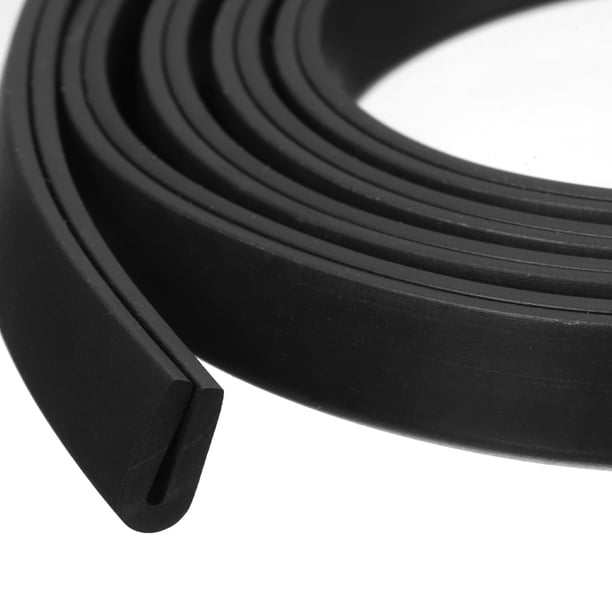 5/32" x 3/8"x 13.1ft Borde de Canal en U de Goma Tipo Redondo para Borde de 1mm