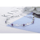 thumbnail image 2 of Pulsera de plata fina 925 amatista +caja redonda Lila #10, 2 of 3