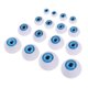 thumbnail image 1 of 16 piezas de ojos redondos de plástico ojos azules azules para la fabricación de juguetes de oso de mu?eca, 1 of 5