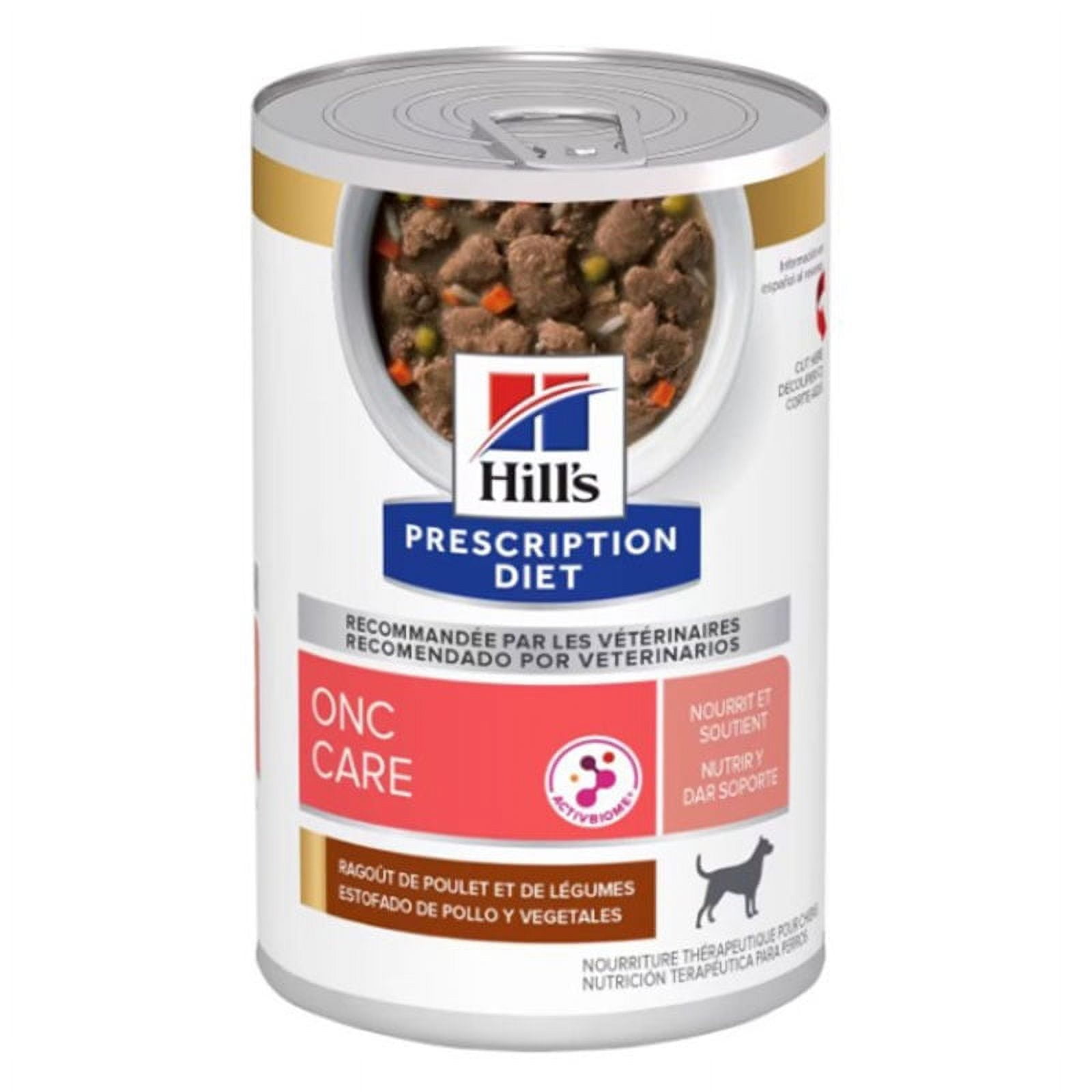 Hills - Prescription Diet Onc Care Nutrición Y Soporte Lata Estofado De Pollo Perro 354 Gr