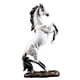 thumbnail image 2 of Estatuilla De Caballos Escultura De Escritorio Detallada Estante De Barra Adornos Modernos Regalo Blanco, 2 of 3