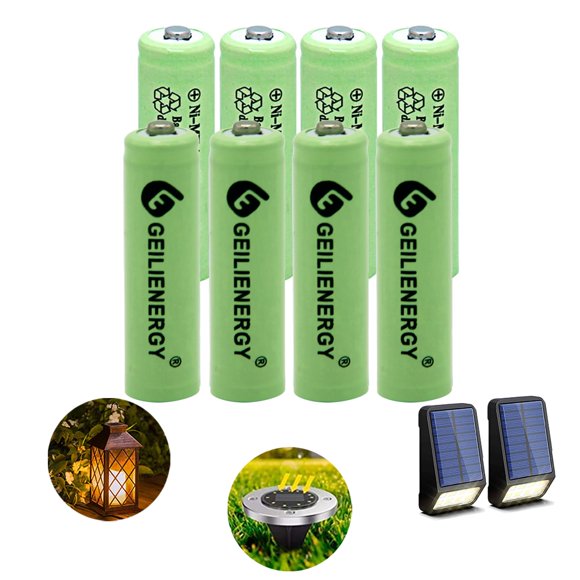 Baterías GEILIENERGY AA 1.2V 600mAh recargables (paquete de 8)