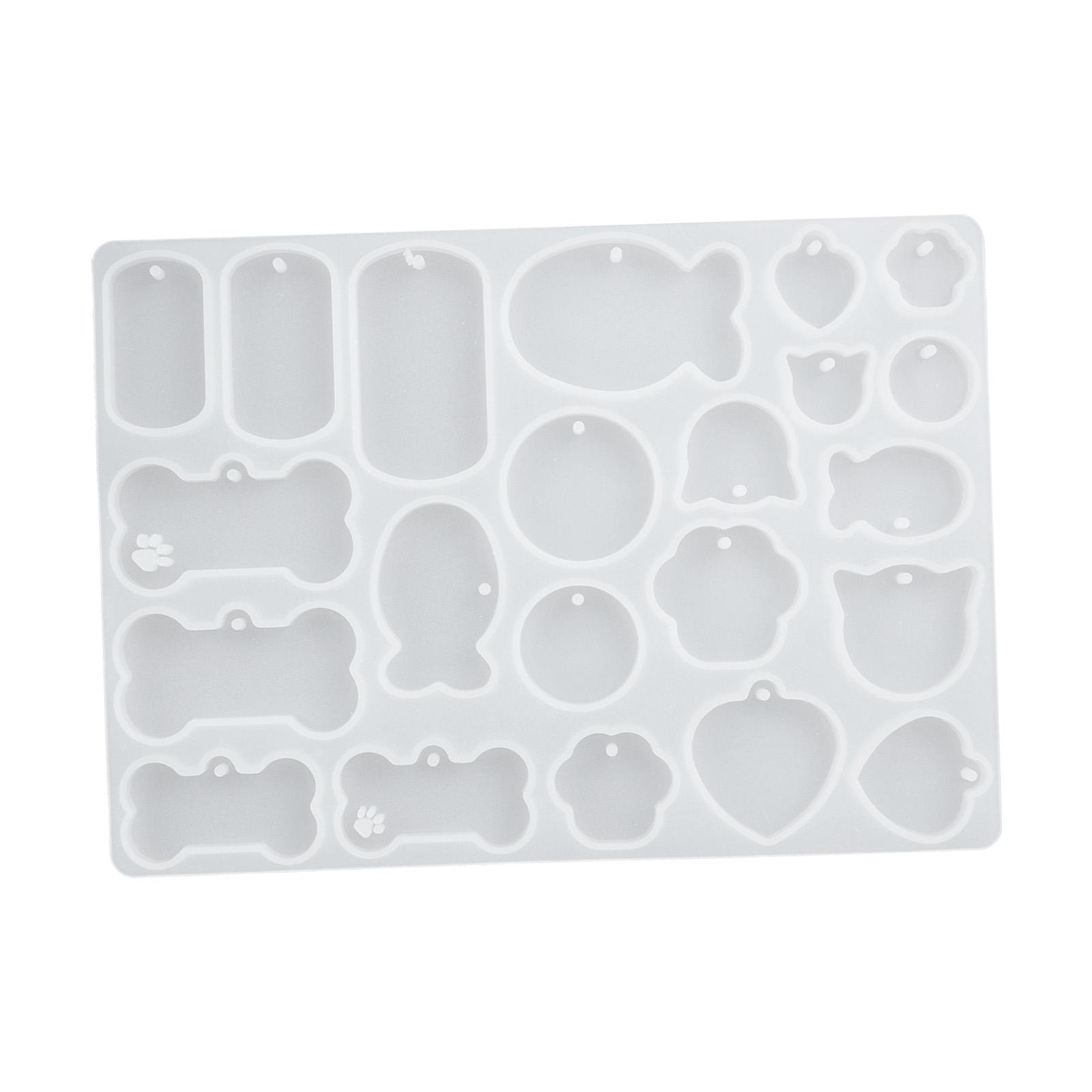 Magideal - Etiqueta De Perro Muere Colgantes Decorativos Llavero Con Agujero Etiqueta De Gato Etiqueta De Decoración Flexible Reutilizable Para Manualidades