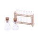 thumbnail image 1 of Juego De Tubos De Ensayo Para Casa De Muñecas 1:12, Tubos De Ensayo De Vidrio Transparente, Accesorios De Laboratorio, Adorno De Madera, 1 of 5