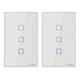thumbnail image 1 of Pack 2 Interruptores Smart 3 Canales Blanco WiFi + RF T2US3C, 1 of 3