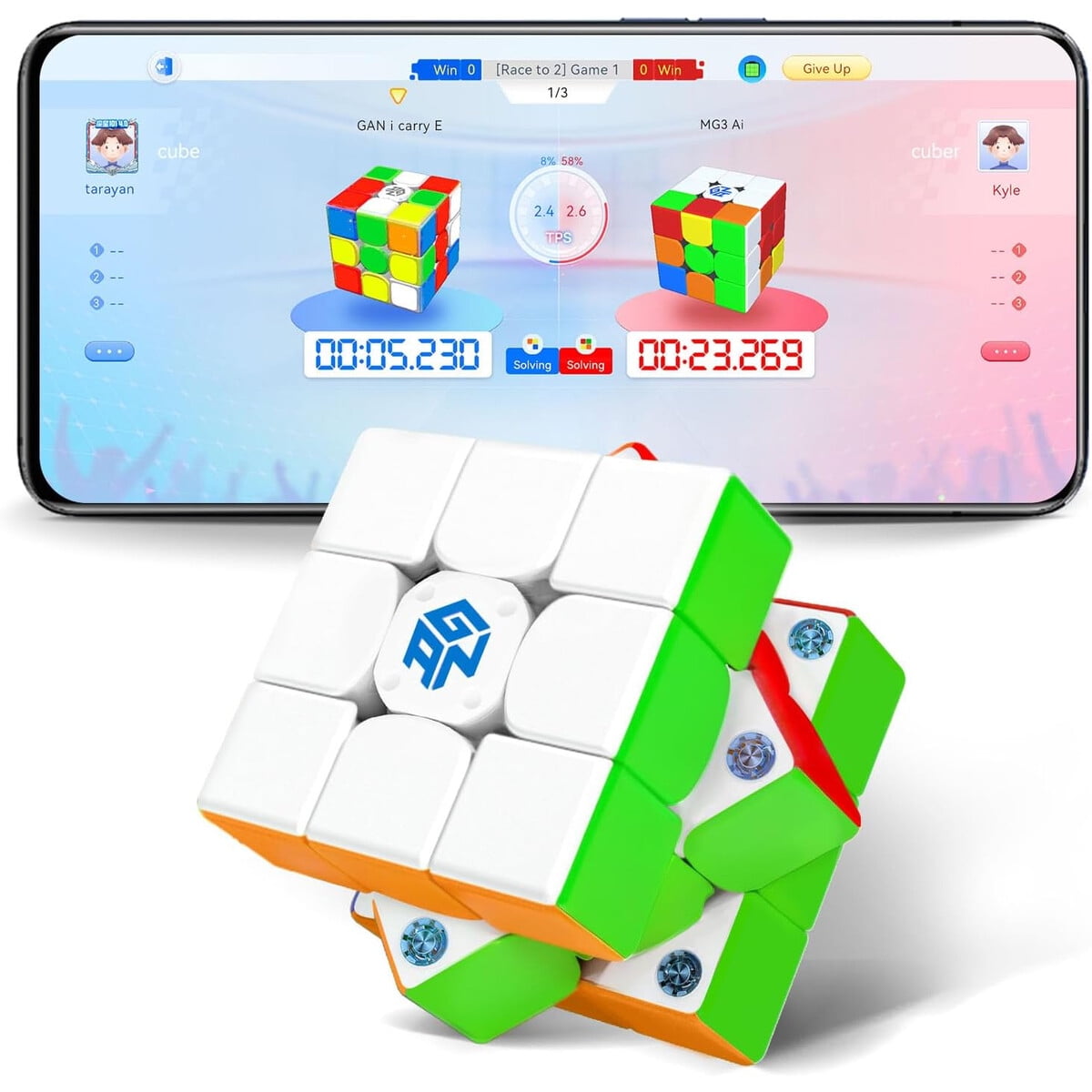 Cubo Rubik Gan 356 I Carry E 3x3 Magnatico Inteligente