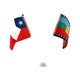 thumbnail image 1 of Set Bandera Chilena Bandera Mapuche Fiestas Patrias, 1 of 3