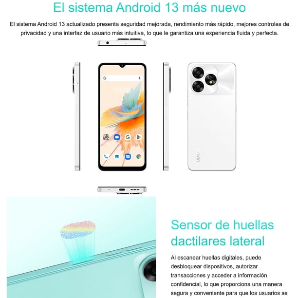 UMIDIGI A15 - 6.7pulg. Android 13, Dualsim, 8+256GB, 64mpx | Lider