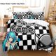 thumbnail image 1 of Geometry dash demon list Bedding Set Single Double King Bed Set Children's Bedroom Duvet Set Geometry dash demonList Bedding Bed Sheets, 1 of 5