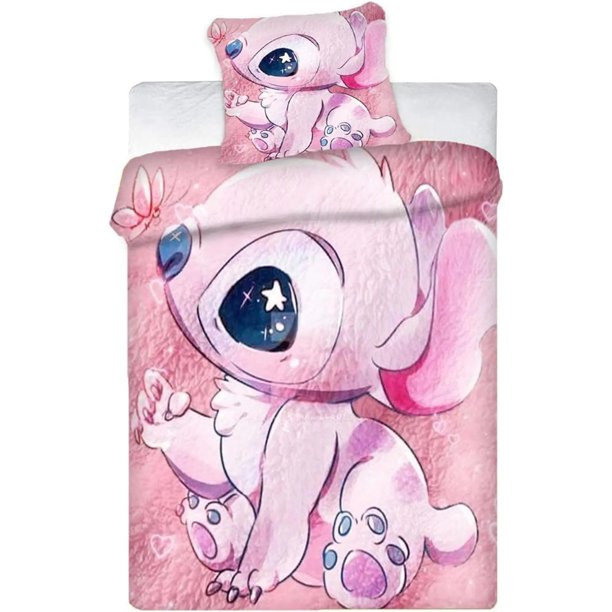Lilo & Stitch Bed Covers Bedding Set,Cover Modern Printed 3-Piece Set 1 Bed Cover,Queen Comforter Sets Bed Sheets