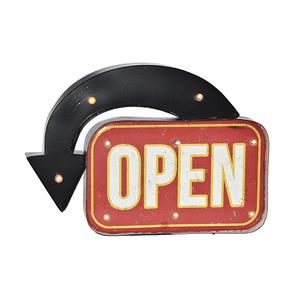 Muebles Santa Ana - Letrero Vintage Led Open
