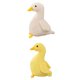 thumbnail image 3 of 2 Uds., Mu?eco De Pato De Peluche Infantil, Decoración De 30cm, Blanco, 30cm, Amarillo, 3 of 5