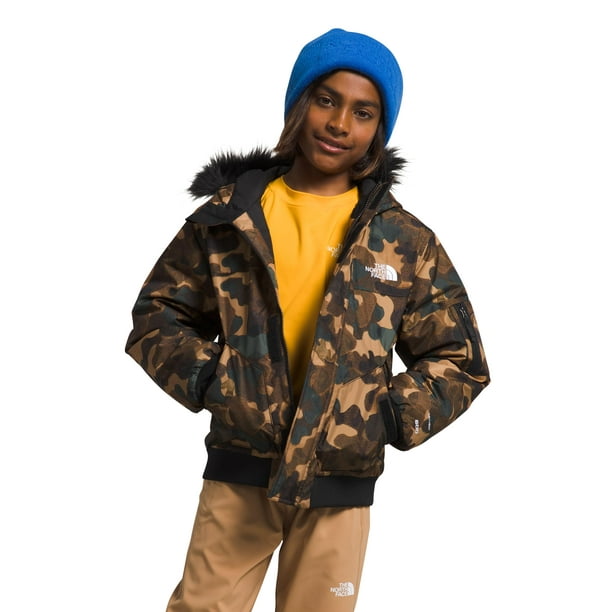 Chaqueta THE NORTH FACE Gotham Utility Brown Camuflaje para niños, talla M