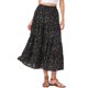 thumbnail image 1 of INSPIRE CHIC Falda Maxi Flowy para Mujer Verano Elástica de Cintura Alta Casual A-Line Faldas Largas XL Negro, 1 of 6