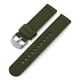 thumbnail image 1 of Correa de reloj Timex de 20 mm, correa de tela verde con hebilla plateada, 1 of 2