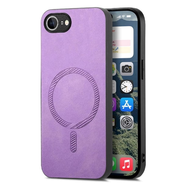 Magnetic Slim Case for iPhone 16e with Camera Guard & Anti-Scratch Back Purple