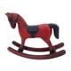 thumbnail image 5 of Figura de Caballo Mecedor de Madera, Adorno de Mesa, Artesanía, Escultura de Animal de Madera para Escritorio, Chimenea, Sala de Estar, Regalo de Cump Rojo, 5 of 5