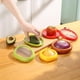 thumbnail image 4 of Juego de almacenamiento, contenedores para el refrigerador, cajas de almacenamiento con forma de frutas y verduras, contenedores para guardar aguacates y cebollas, caja de almacenamiento reutilizable, 4 of 7