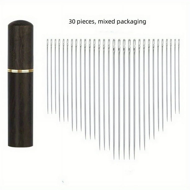 30pcs/set Elderly Thread Free Household Blind Hand Sewing Quilt Clothes Sewing Thread Free Elderly Hand Cross Embroidery Thread Free Needles