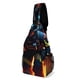 thumbnail image 1 of Bomberos Riñonera Bandolera con Estampado Integral para Hombres y Mujeres, Bolso Cruzado Gráfico de Tendencia, Mochila de Hombro Streetwear para Ciclismo y Deportes, Riñonera Versátil Casual, 1 of 6