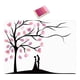 thumbnail image 5 of Lienzo Con Diseño De árbol De Huellas Dactilares, Manualidades Versátiles, Cumpleaños, Bodas, Materiales De Arte, Bricolaje, Rosa, 5 of 5