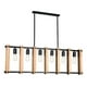 thumbnail image 1 of Lámpara Colgante Techo Industrial Metal Madera 5 Luces Jhn, 1 of 3
