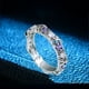 thumbnail image 1 of Shiny Zircon Lymph Nodes Ring for Women - Relieve Anxiety and Stress with X Cross Design, 1 of 5