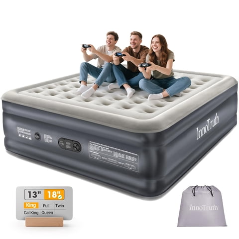 Colchón Inflable Innotruth King Size 80X76X46 Cm Con Bomba Incorporada