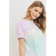 thumbnail image 3 of Saronite Camiseta de Manga Corta con Cuello Redondo y Teñido Anudado (para Mujer), 3 of 5