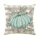 thumbnail image 3 of 1pc Halloween Cushion Pumpkin Print Throw Pillow Case, Blue Cushion Cover For Sofa, 100% Polyester,17.7x17.7inch (without Pillow Core), Home Decor, 3 of 4