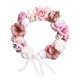 thumbnail image 5 of Guirnalda De Rosas, Guirnalda Floral Falsa Para Tocado De Boda, Puerta Delantera De Granja, Café, 5 of 5