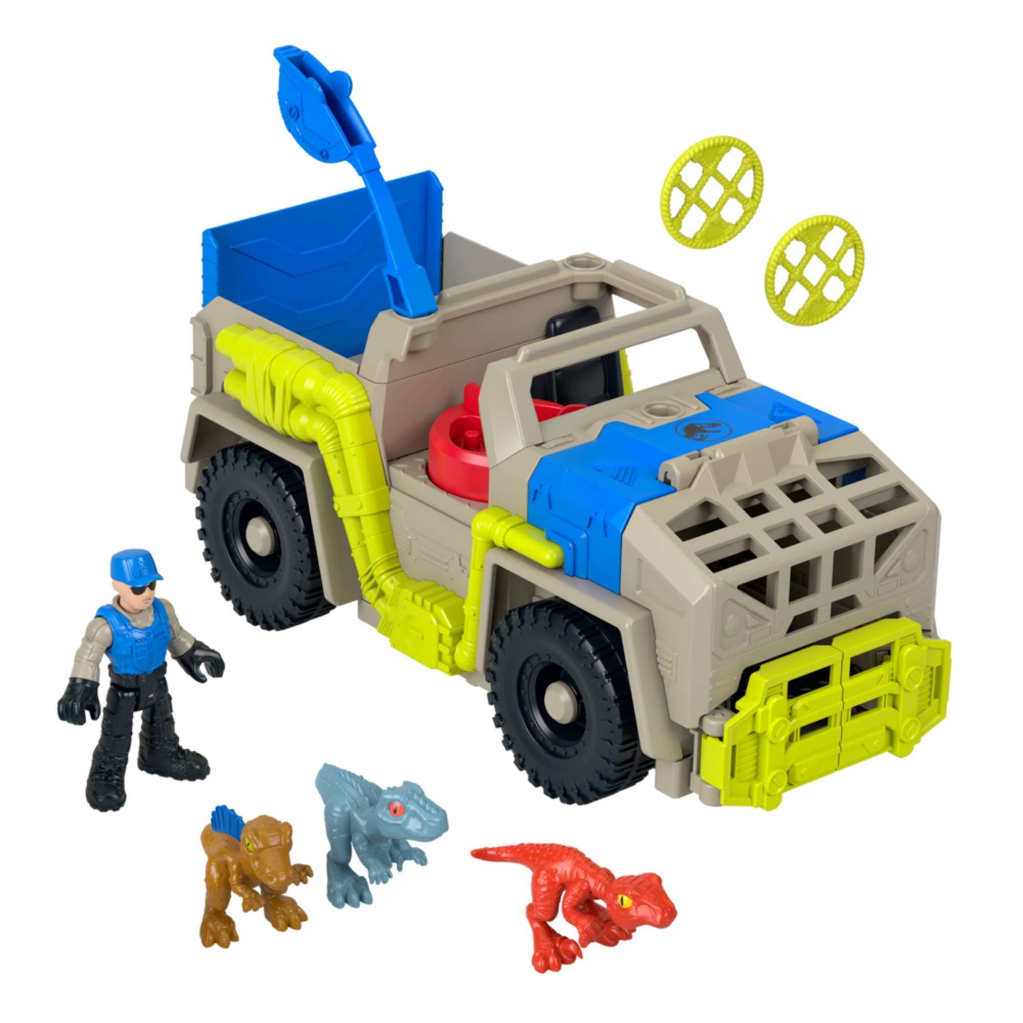 Imaginext - Vehiculo De Juguete Rastreadora De Dinosaurios.