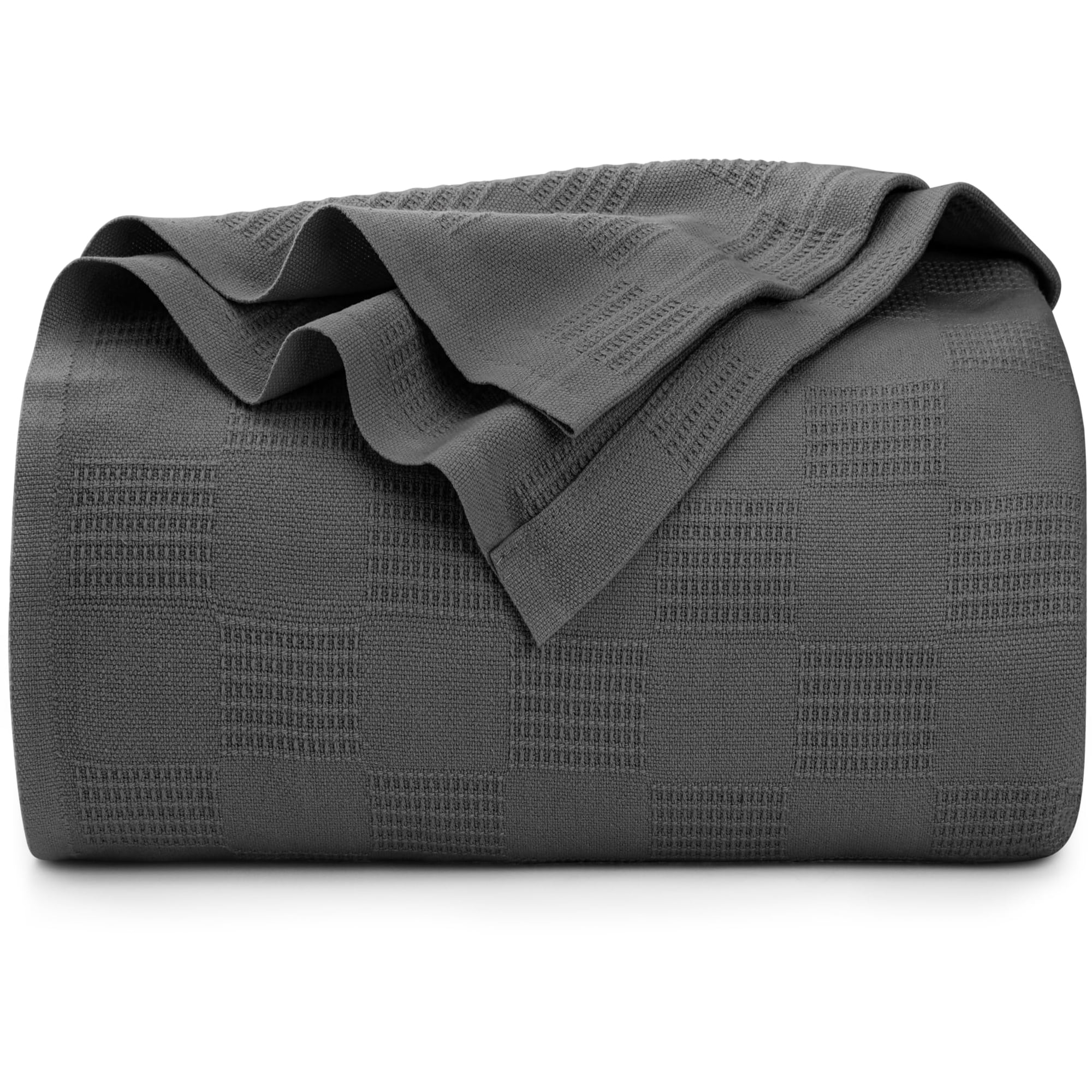 Utopia Bedding - Manta Utopia Para Ropa De Cama, Color Gris Ahumado, 100% Algodón, Doble, 220 X 180 Cm