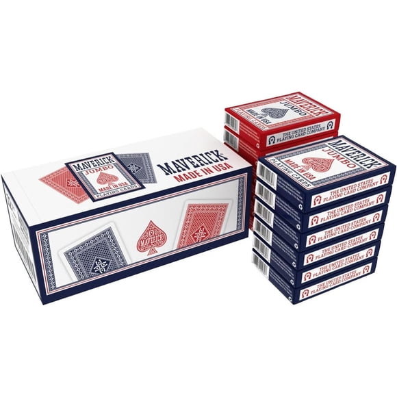 Cartas Maverick 12 Pack índice Jumbo Hechas en USA