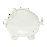 Magideal - Cerdo De Dibujos Animados Caja De Ahorro De Dinero Ahorro De Dinero Adorno De Banco Artesanía Tarro De Dinero Estatuilla Para Dormitorio , Sin Carácter