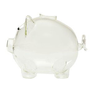 Magideal - Cerdo De Dibujos Animados Caja De Ahorro De Dinero Ahorro De Dinero Adorno De Banco Artesanía Tarro De Dinero Estatuilla Para Dormitorio , Sin Carácter