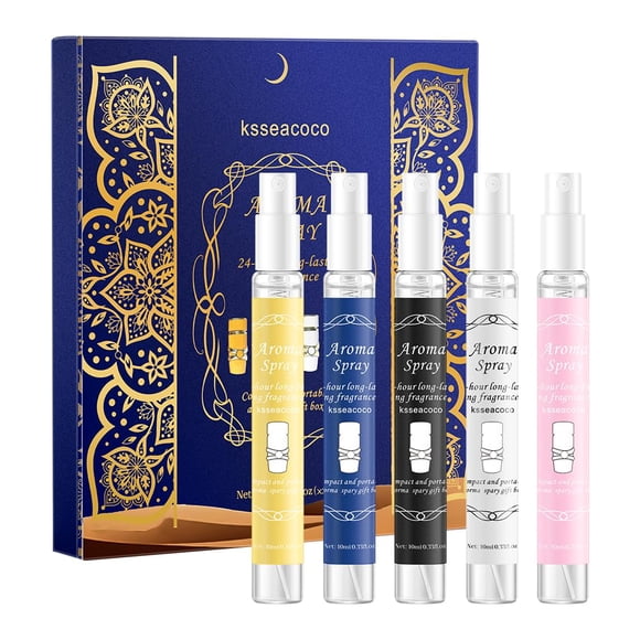 Miniset de regalo Perfume ksseacoco Fragrance Spray de 5 piezas para mujer