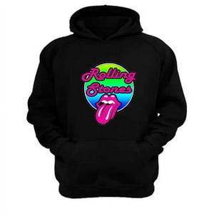 Genérico - Polerón Canguro The Rolling Stones Negro Talla S Unisex