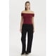 thumbnail image 4 of Polera Mujer Bardot Basta Redondeada Rojo, 4 of 4