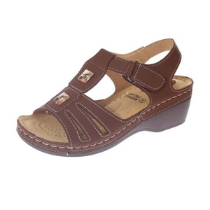 Vía Franca - Sandalia Confort Café Modelo Italiano